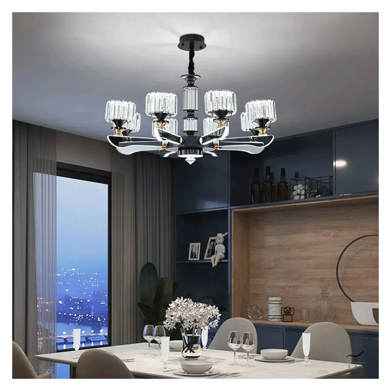 Modern SATIE Blown Glass Chandelier | Customizable Design