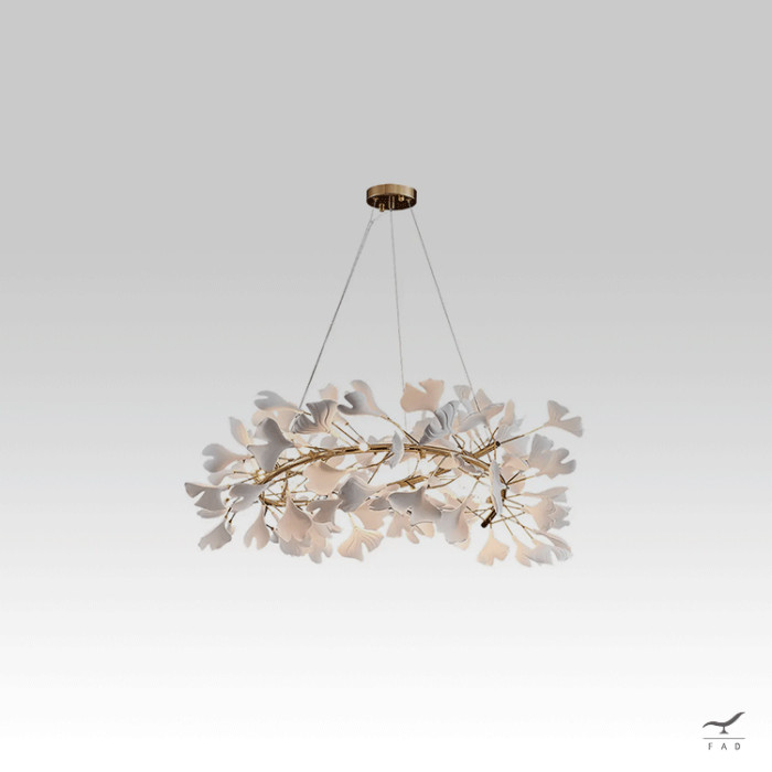 Elegant EINAS Chandelier - Luxurious Fiberglass Floral Decorations