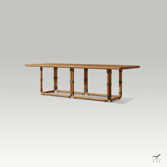 KOLO Teak Table for Designer Gardens and Luxury Exteriors