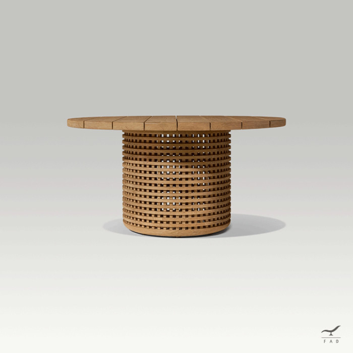 VEIGA Round Outdoor Teak Table | Modern & Elegant Design