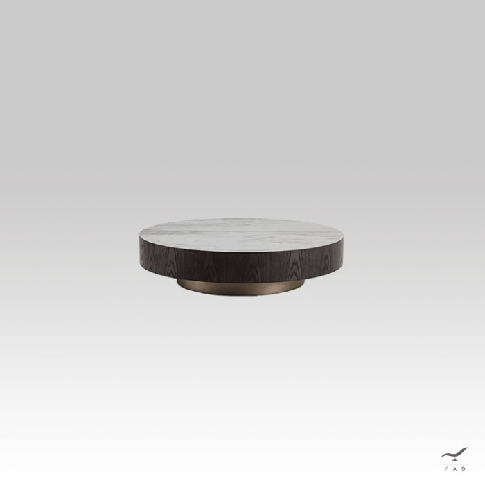 Luxurious FREI Round Coffee Table with Ceramic Top | Ideal for Luxury Hotels and Apartments