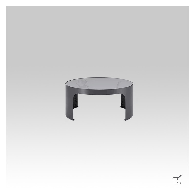 HOPES Coffee Table with Ceramic Top | Modern Steel Structure