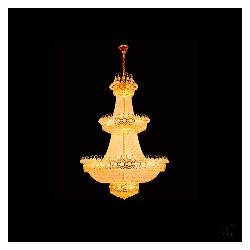 Luxury Arabesque Style Chandelier with Crystal Pendants | Customizable for Ancient Buildings and Luxury Spaces