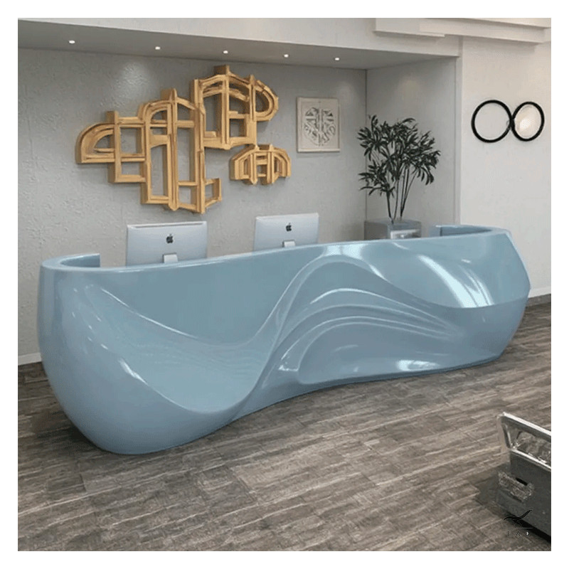 LUXOR Desk: Luxury Fiberglass Desk for Office and Hotel Receptions