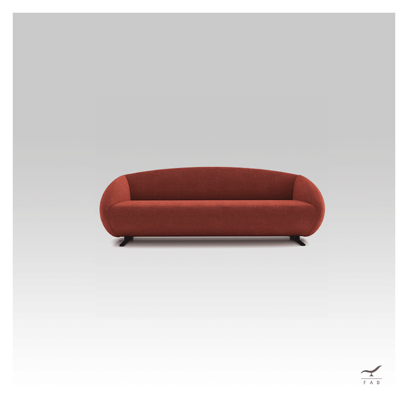 SAKIR Sofa | Modern Minimal Sofa with High-End Fabric & Metal Legs | FADesign