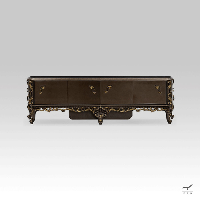 Baroque Sideboard with Intricate Decorations | Luxurious Antique Style Furniture