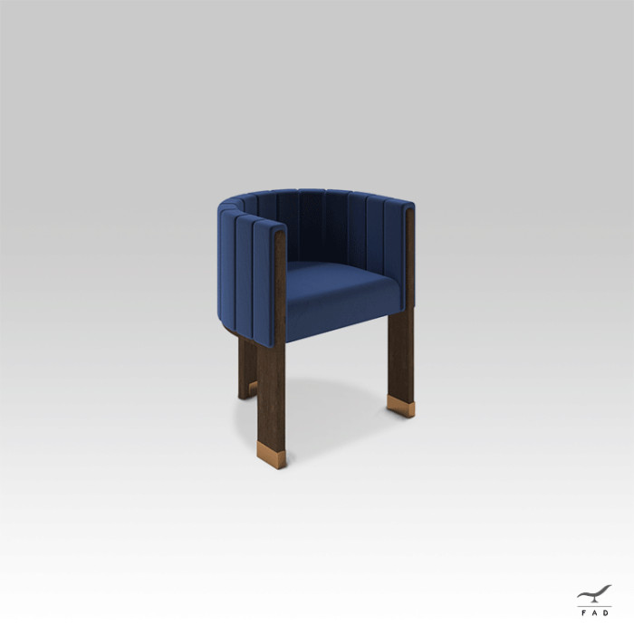 SPENCER Dining Chair | Luxury Modern Chair with Brass Details | FADesign