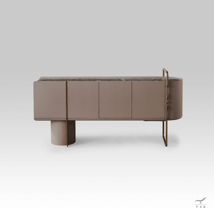 Credenza di Design: Arte e Lusso per la Tua Casa | Eleganza in Marmo, Legno e Ottone