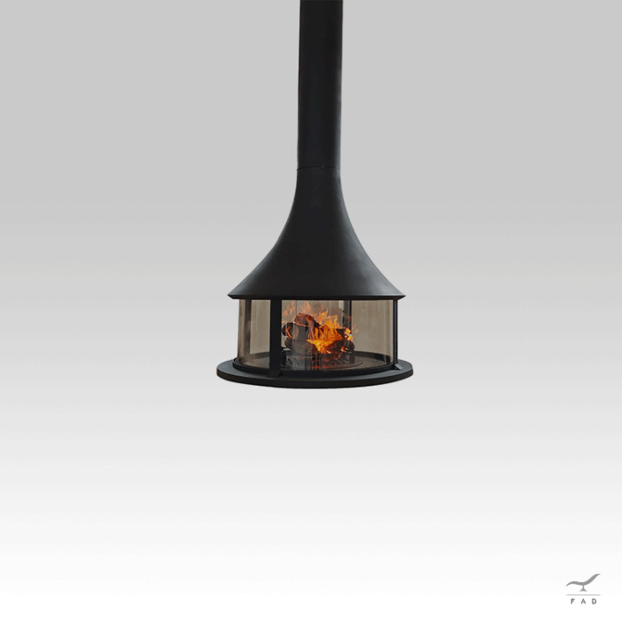 Transform Your Space with Luxury and Design | Steel Hanging Fireplace