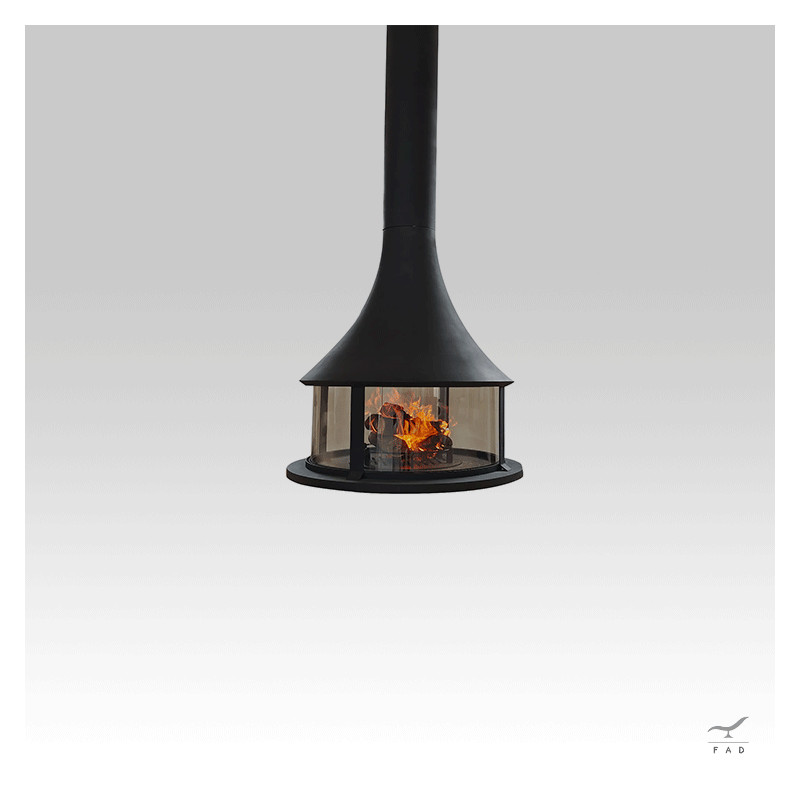 Transform Your Space with Luxury and Design | Steel Hanging Fireplace