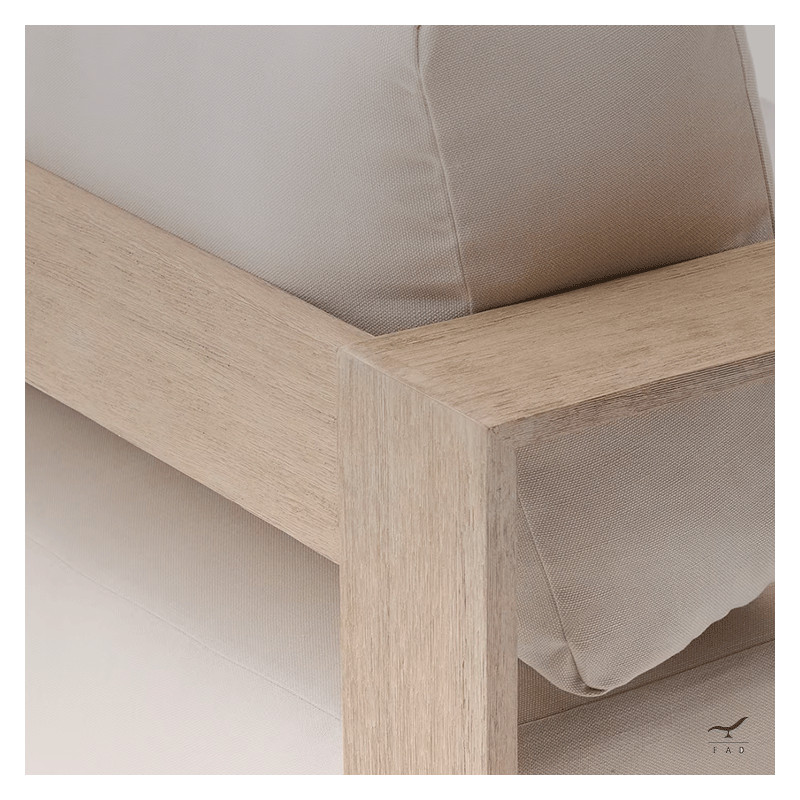 GIAVA teak outdoor chair for luxury villas and hotels