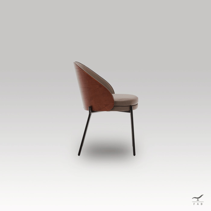 DINING Chair – Luxury Steel & Wood Chair for Elegant Interiors | FADESIGN