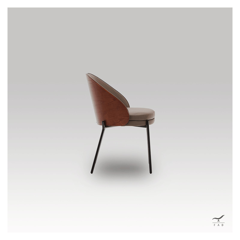 DINING Chair – Luxury Steel & Wood Chair for Elegant Interiors | FADESIGN