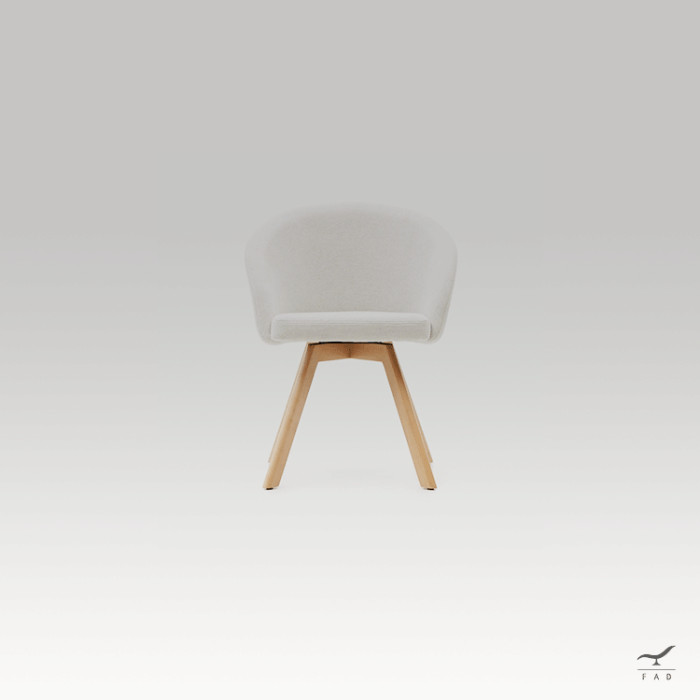 SWIVEL Chair – Modern Rotating Chair with Wooden Base | FADESIGN