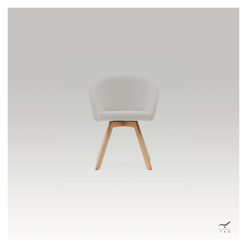 SWIVEL Chair – Modern Rotating Chair with Wooden Base | FADESIGN