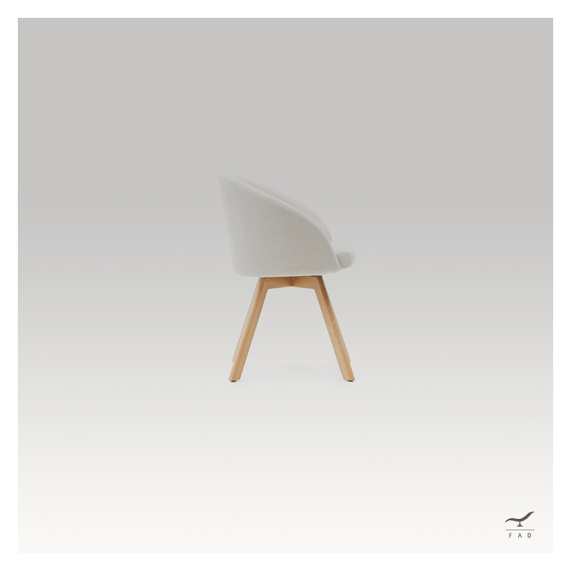SWIVEL Chair – Modern Rotating Chair with Wooden Base | FADESIGN