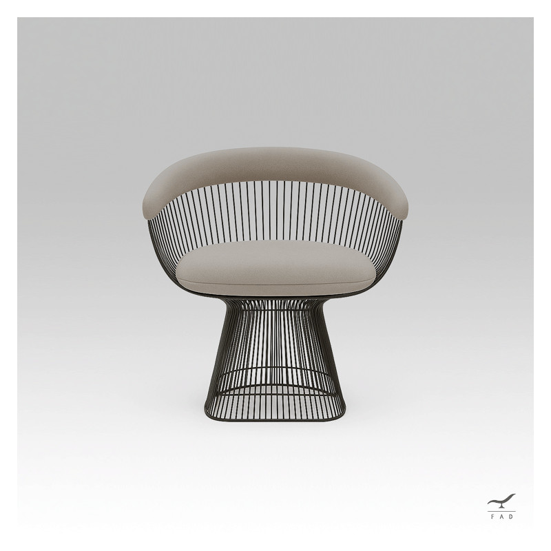 PALTER – Luxury Grey Velvet Chair for Interior Designers & Hotels