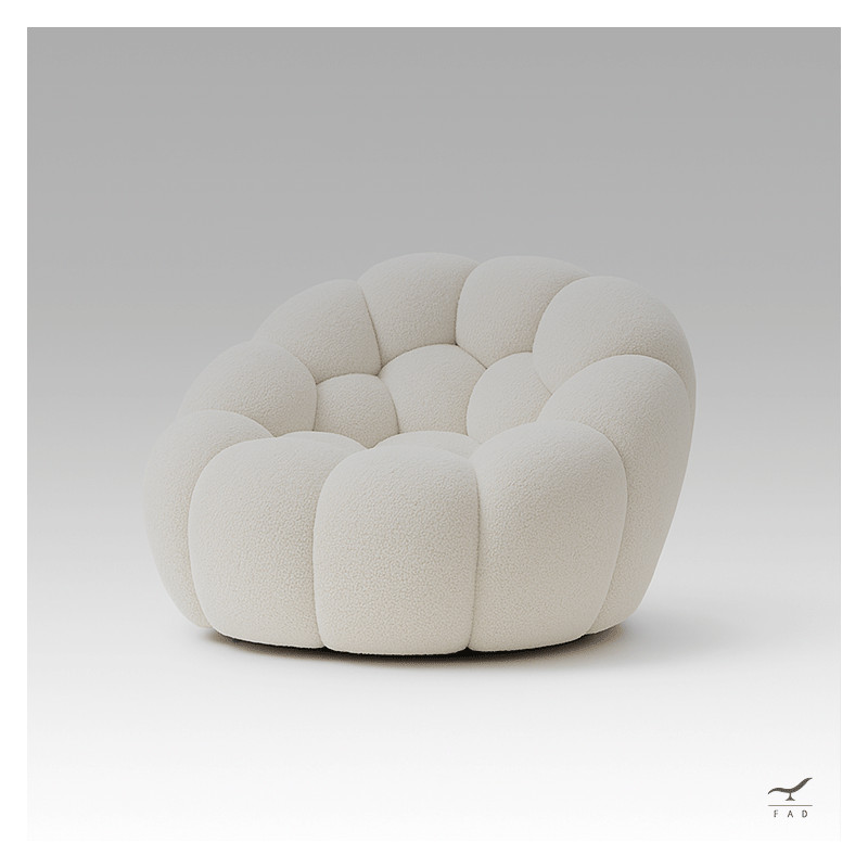 SOAP – Poltrona Scultorea in Tessuto per Interni di Design Contemporaneo