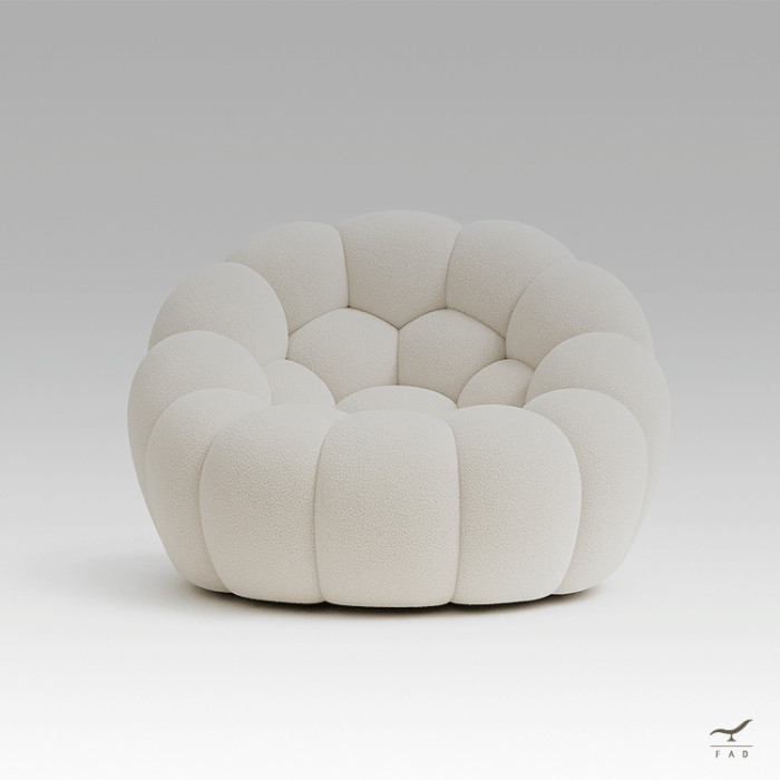SOAP – Poltrona Scultorea in Tessuto per Interni di Design Contemporaneo
