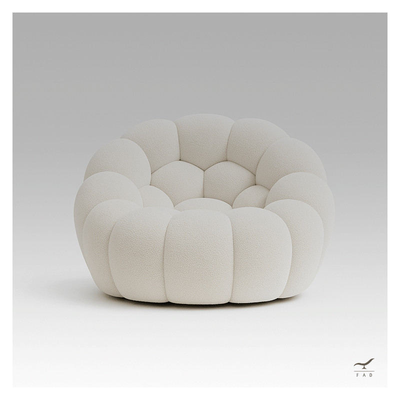 SOAP – Poltrona Scultorea in Tessuto per Interni di Design Contemporaneo