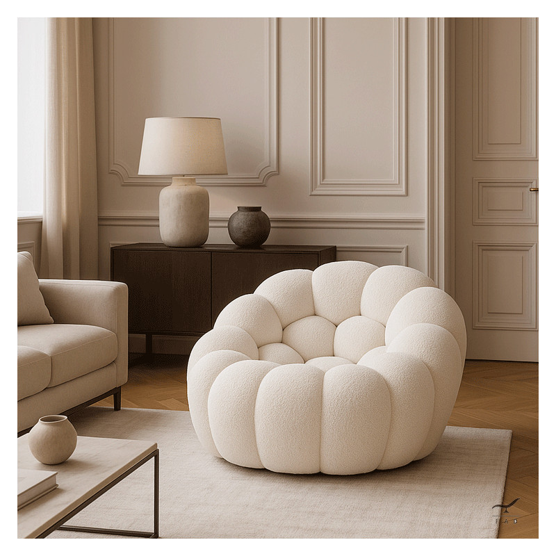 SOAP – Poltrona Scultorea in Tessuto per Interni di Design Contemporaneo