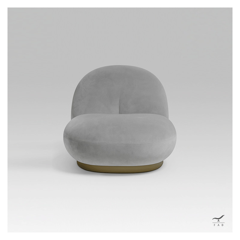 MILO – Contemporary Velvet Lounge Chair for Luxury Interiors