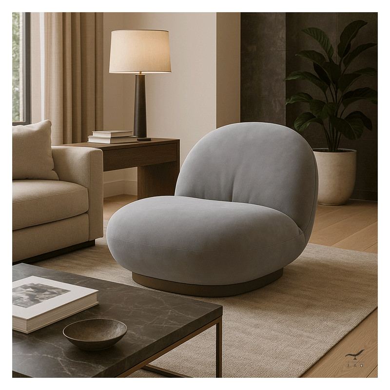 MILO – Contemporary Velvet Lounge Chair for Luxury Interiors