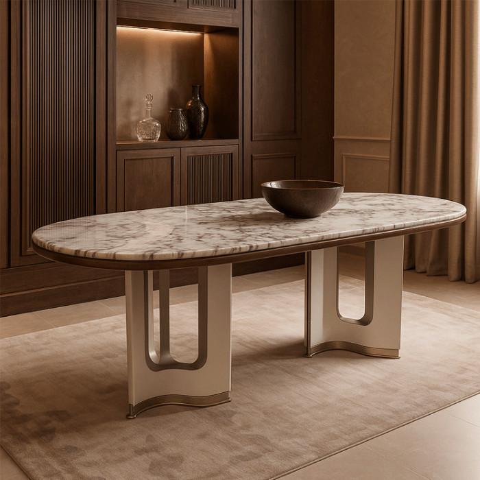 Il Tavolo da Pranzo Versailles rappresenta l'eccellenza dell’arredamento di lusso per la zona dining