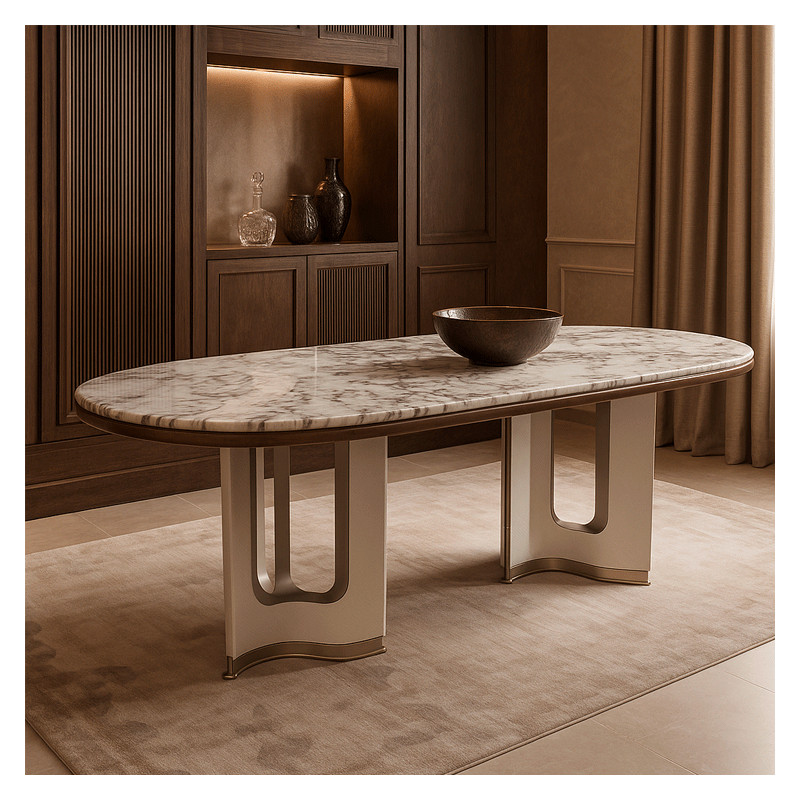 Tavolo da Pranzo di Lusso Versailles in Marmo – FADesign