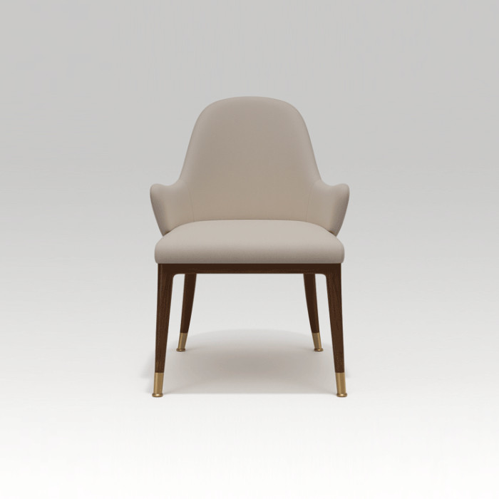 Sedia LEGEA ETOILE – Sedia di lusso in noce e ottone per dining room - FADesign
