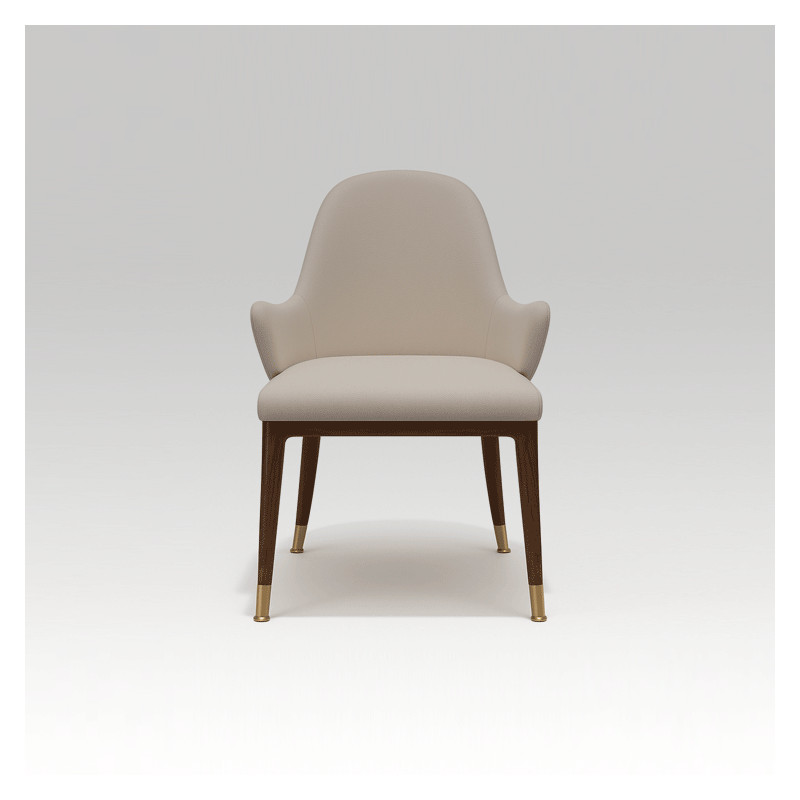 Sedia LEGEA ETOILE – Sedia di lusso in noce e ottone per dining room - FADesign