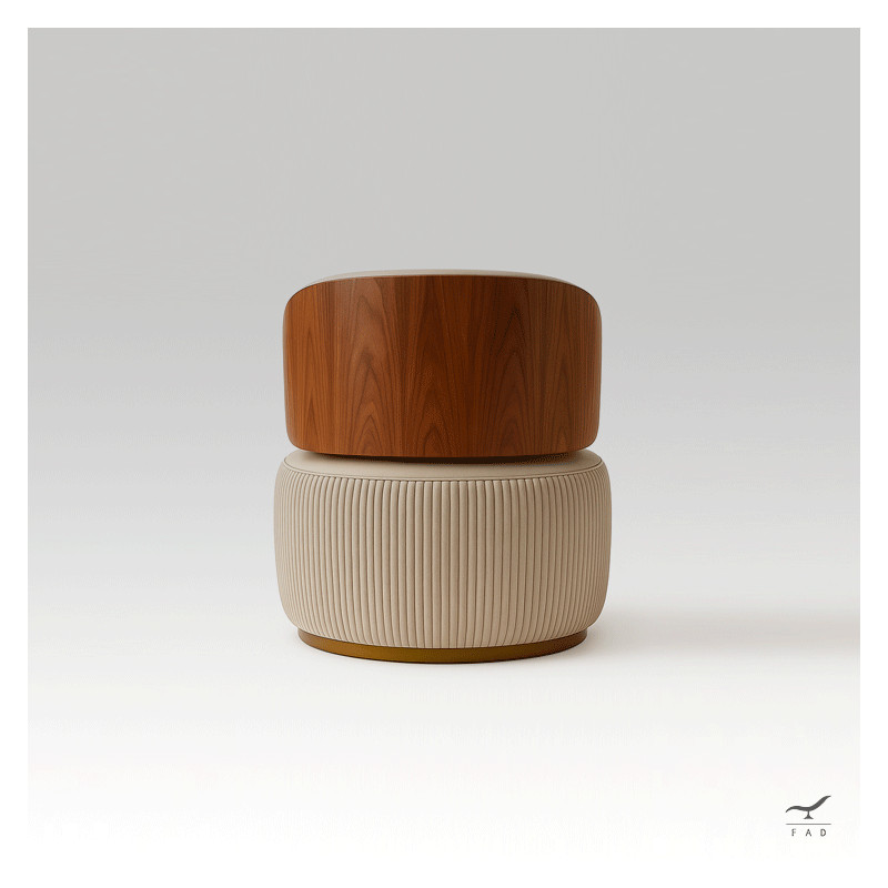 BOSE Luxury Walnut Canaletto & Brass Armchair | Italian Design for Majlis