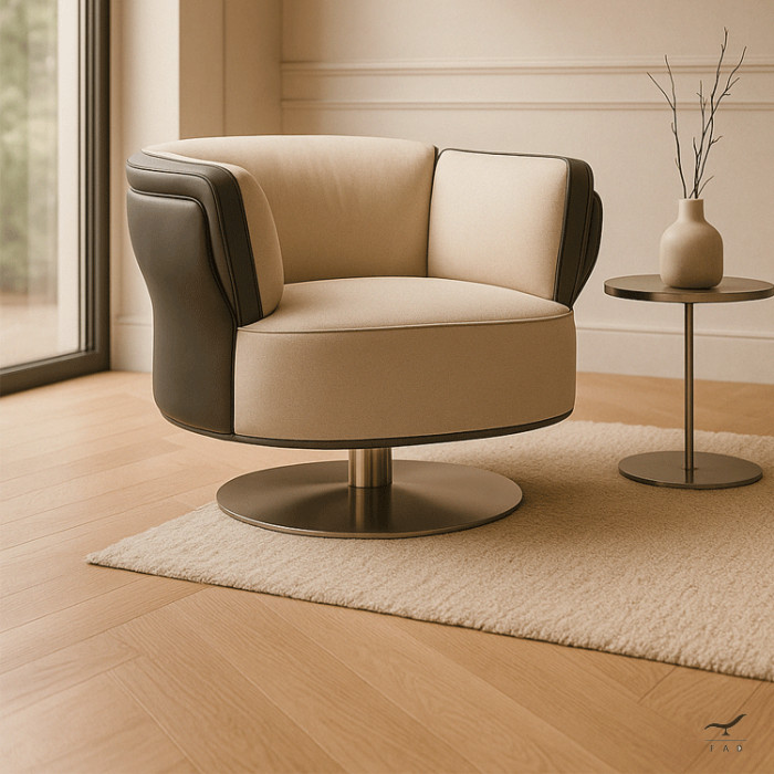 La poltrona JERSEY è la sintesi perfetta tra comfort avvolgente e stile contemporaneo.