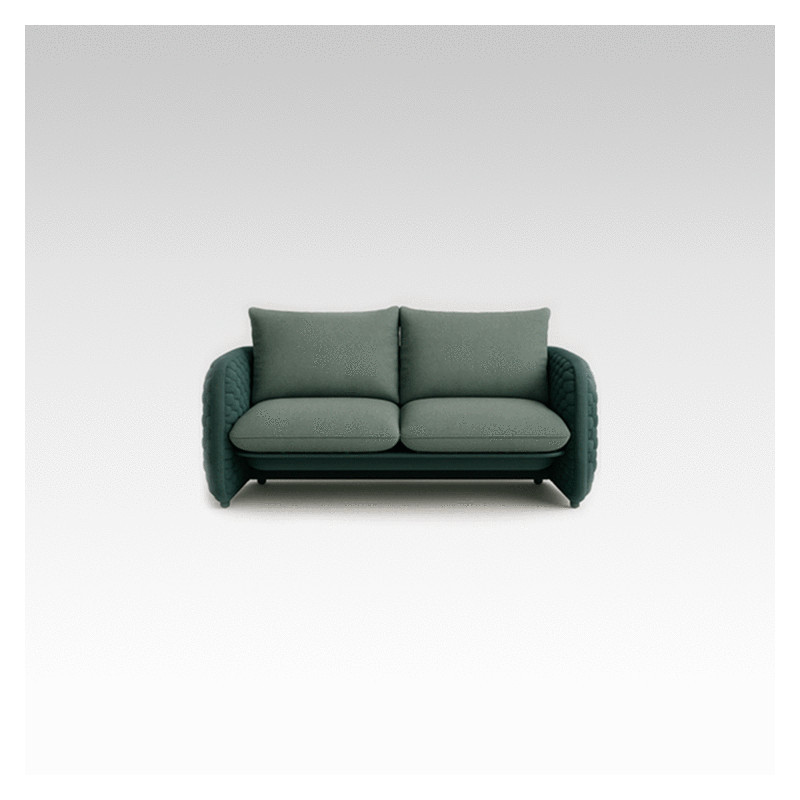 EMERALD Outdoor Sofa with Woven Panels | Luxury Seating for Dubai & GCC