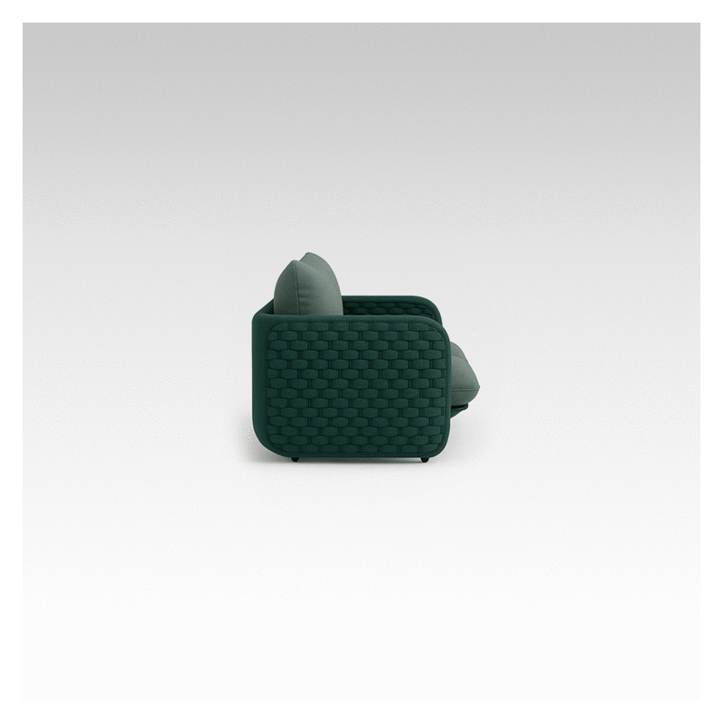 EMERALD Outdoor Sofa with Woven Panels | Luxury Seating for Dubai & GCC