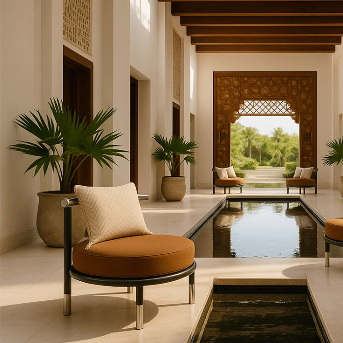 The TESS Chair represents the harmonious blend of Asian minimalism and modern luxury