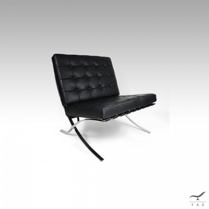 Chair inspired by Barcelona Chair (one seat) model