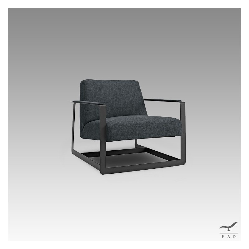 Sedia Reception Chair moderna e versatile in acciaio e tessuto