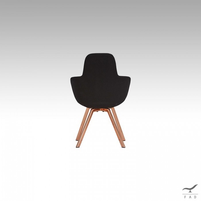 Inspired by Scoop high black chair