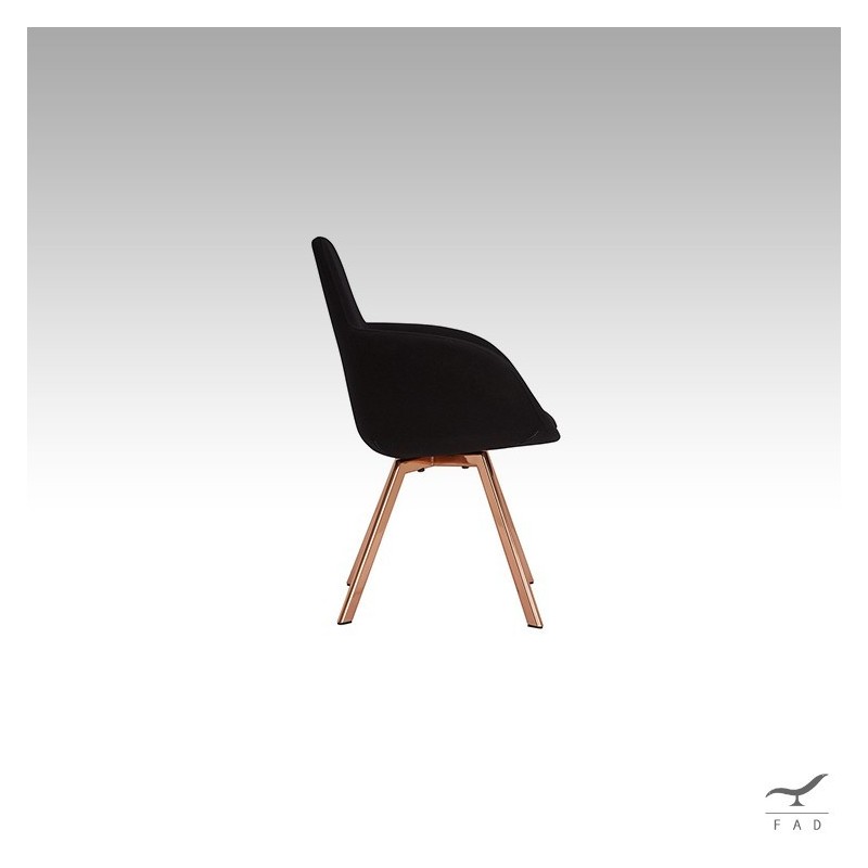Inspired by Scoop high black chair