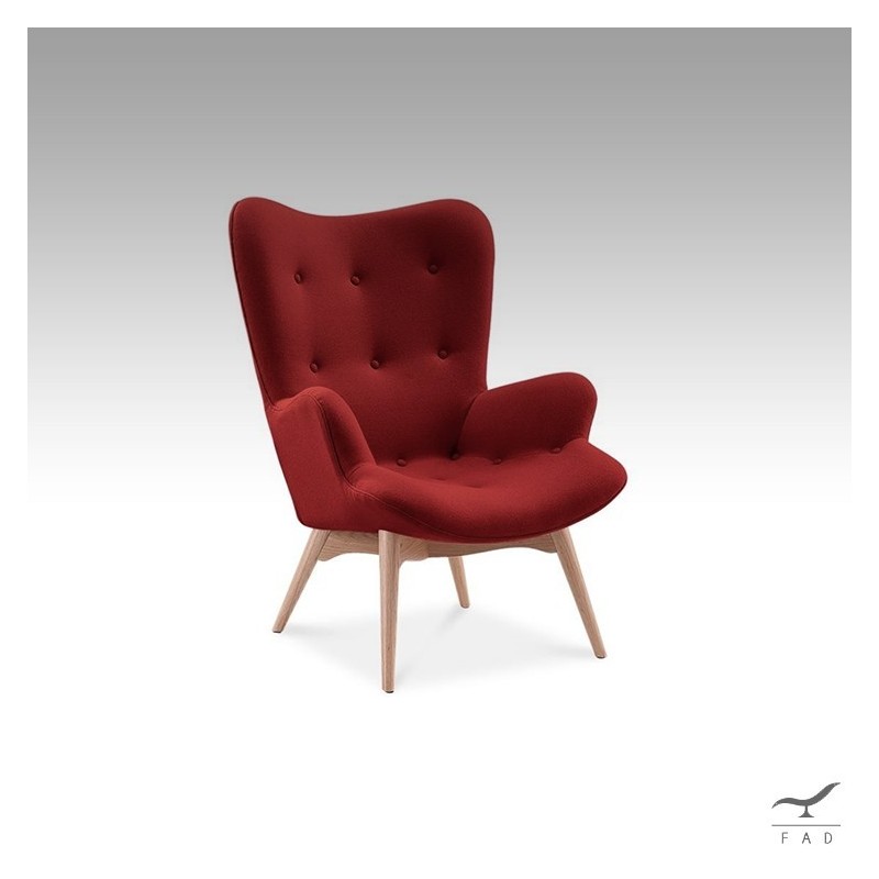 Luxury R160 Contour Chair with Ottoman | Modern Design | Cashmere Upholstery
