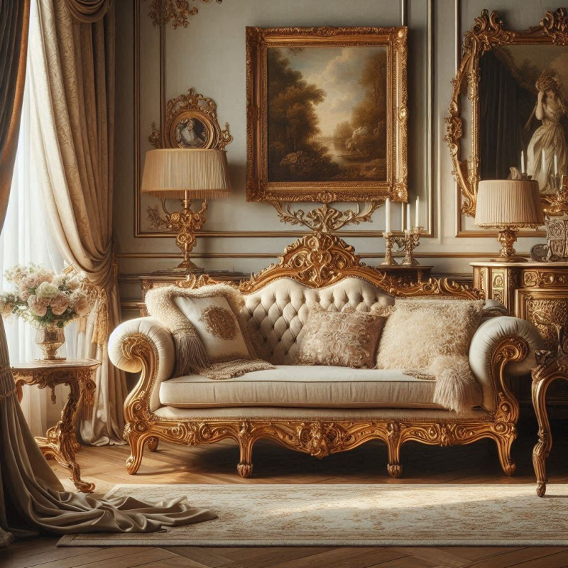 Luxury Sofas in Antique Style: Regal Elegance and Unique Craftsmanship