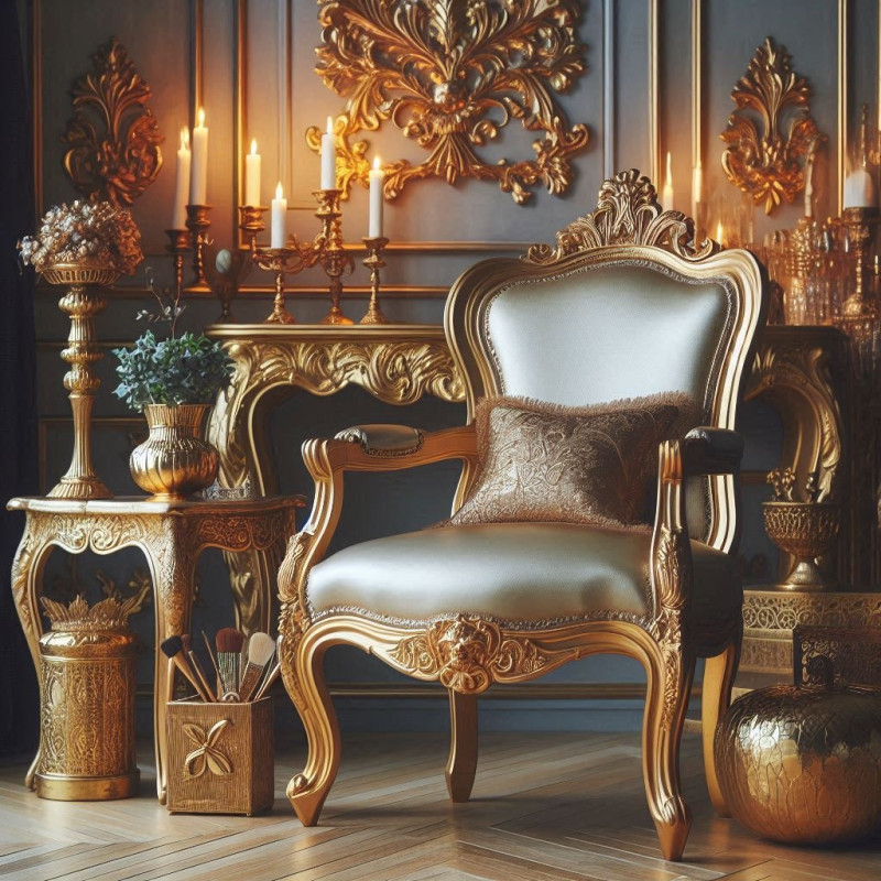 Luxury Armchairs in Antique Style: Artisan Elegance and Timeless Prestige