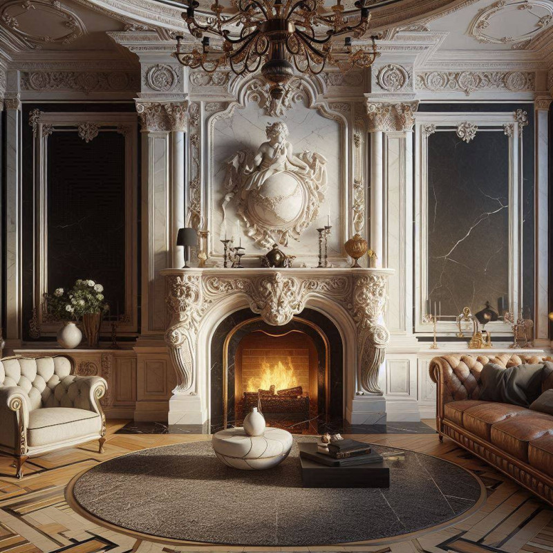 Luxury Antique-Style Fireplaces: Timeless Elegance