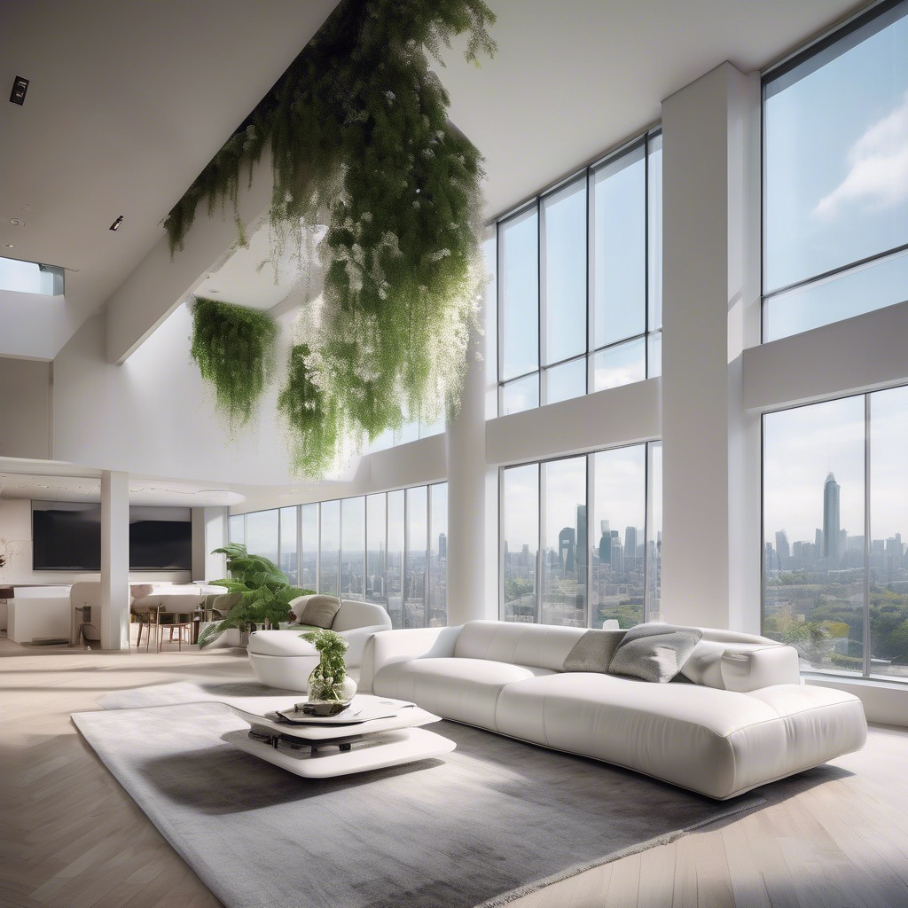 Designer Sofa in the modern appartment